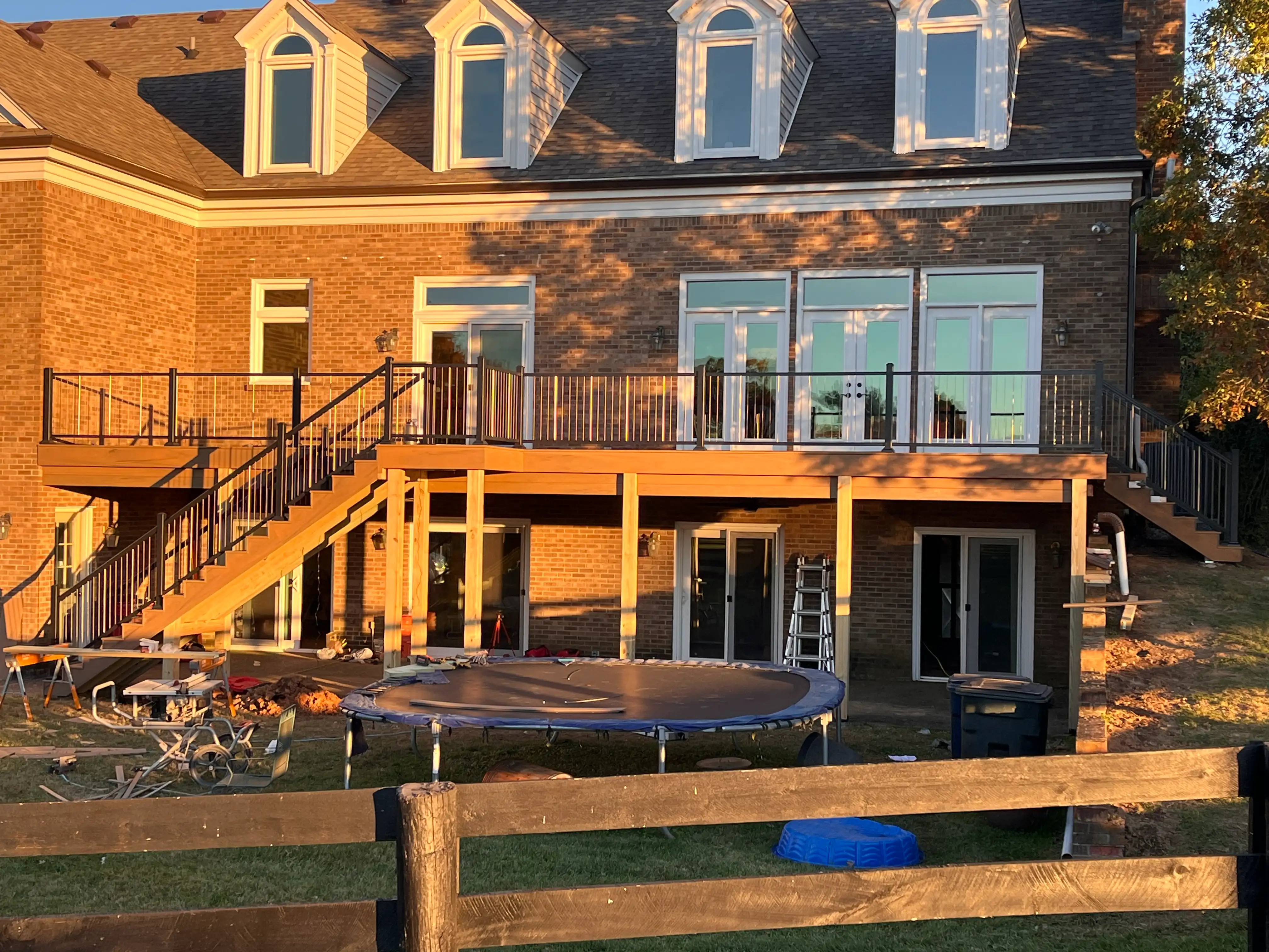 Ground level deck Louisville